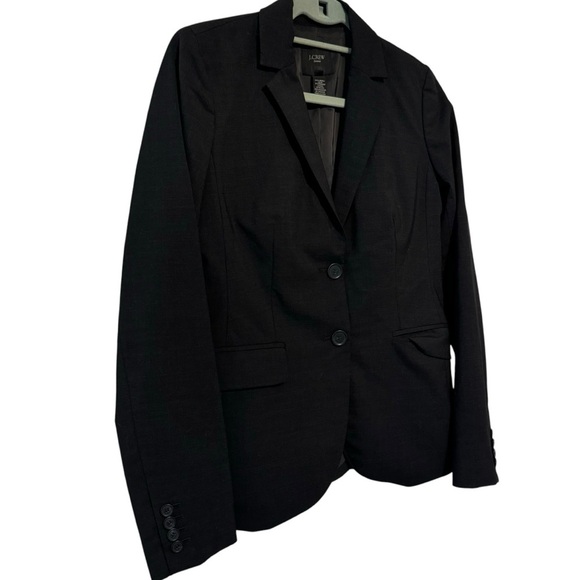 J.Crew stretch wool blend 2 button blazer black 2 tall - Picture 4 of 7